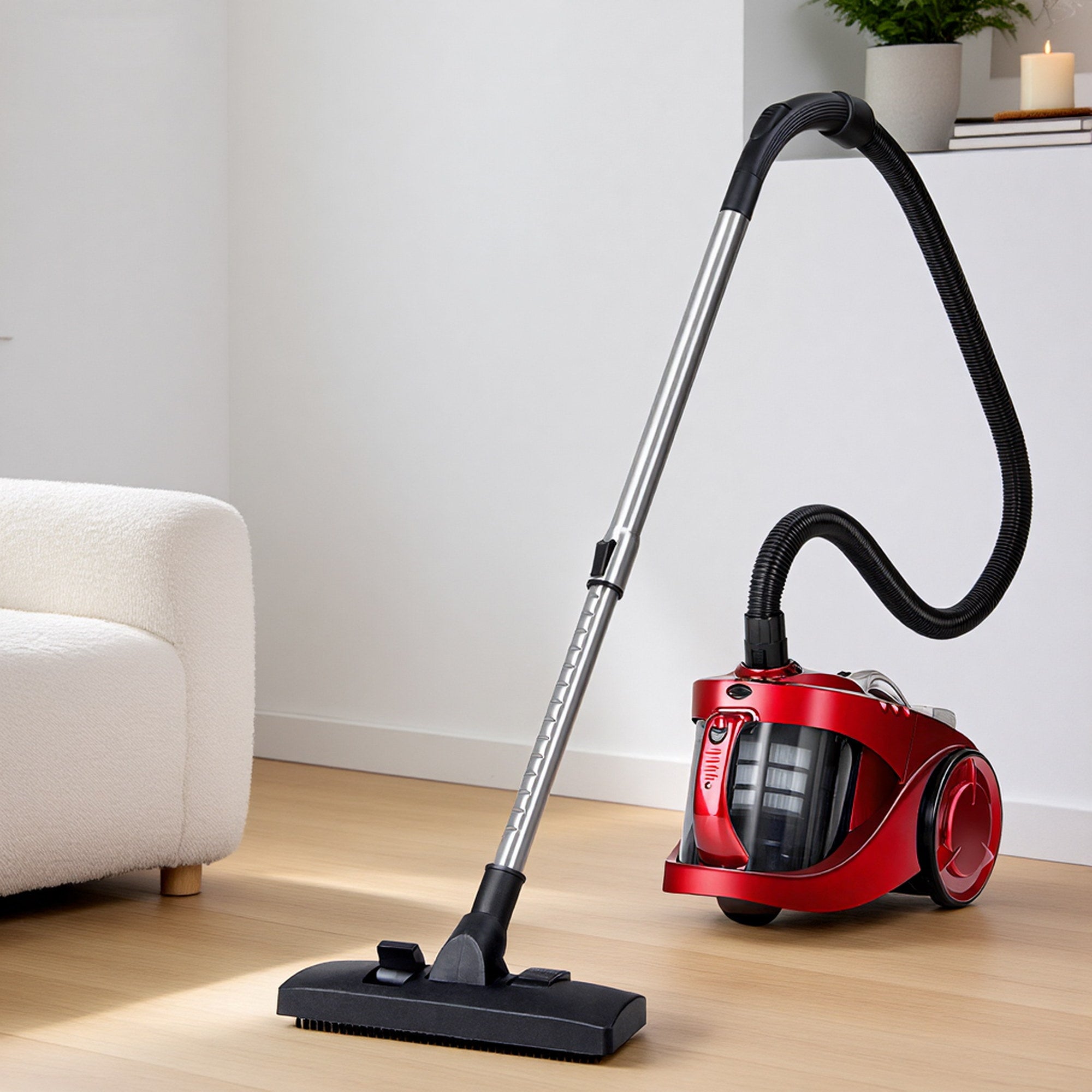 Aspiradora sin bolsa Devanti 2200W roja