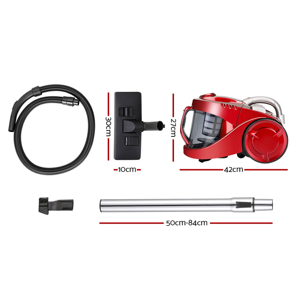 Aspiradora sin bolsa Devanti 2200W roja