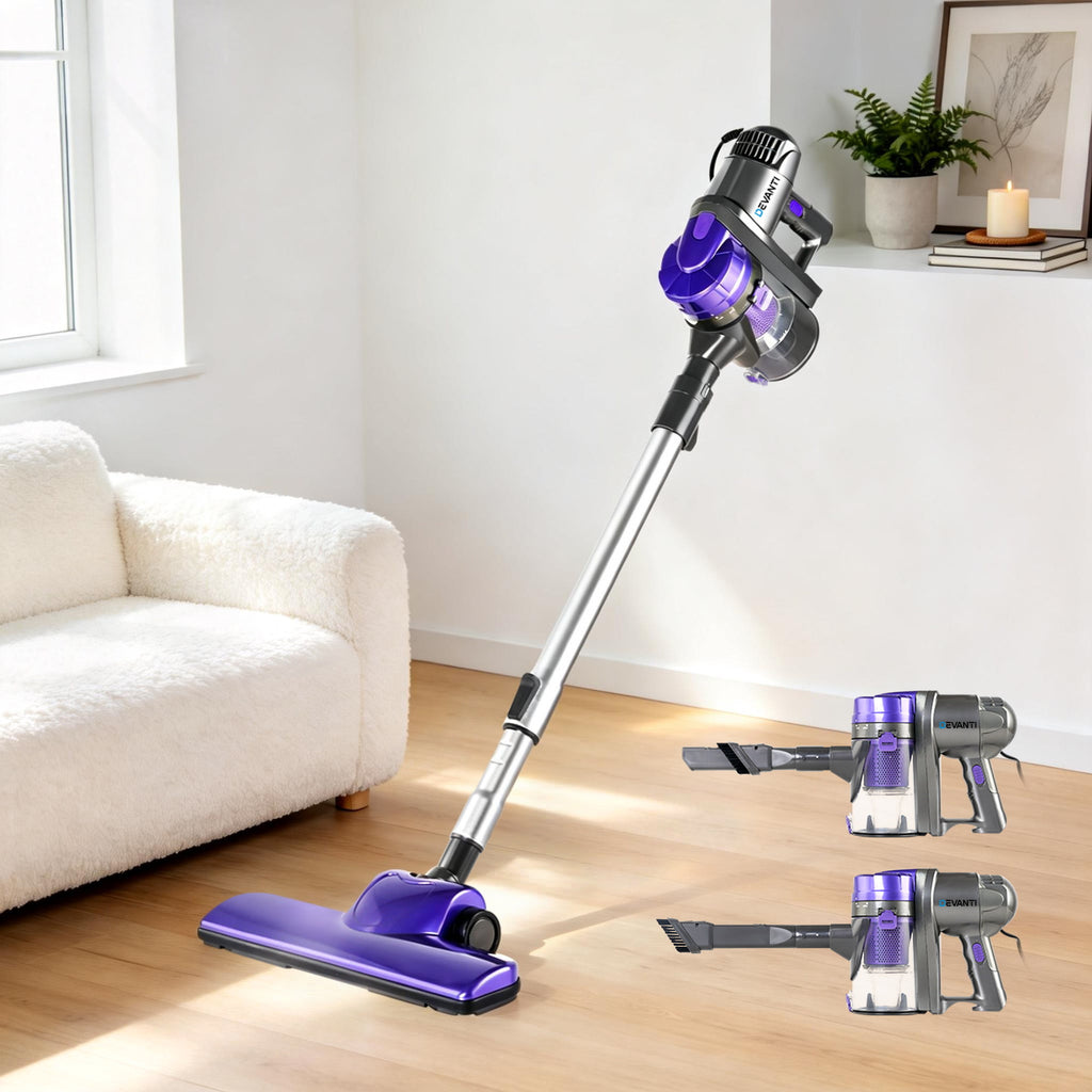 Aspiradora de mano con cable Devanti Stick de 450 W, color morado