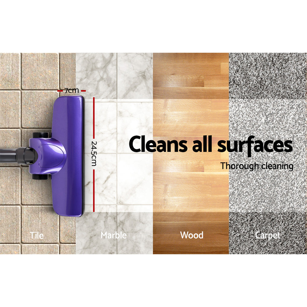 Aspiradora de mano con cable Devanti Stick de 450 W, color morado
