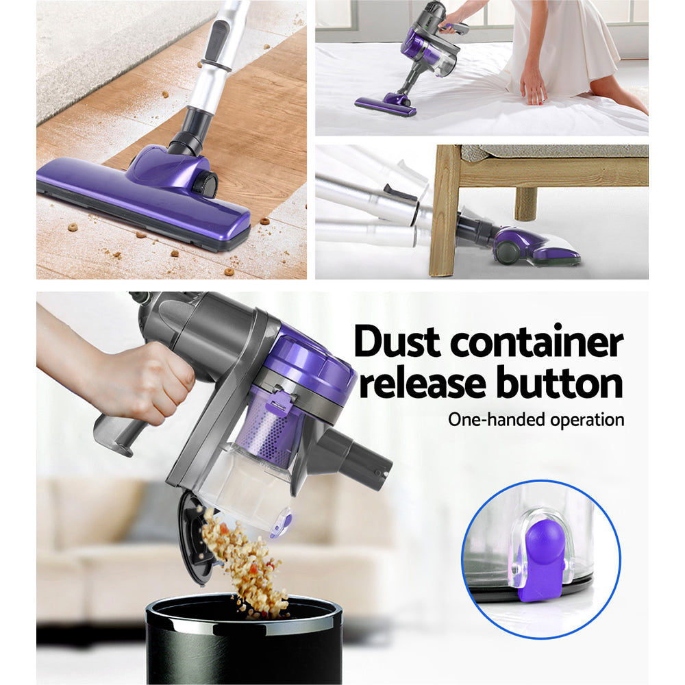 Aspiradora de mano con cable Devanti Stick de 450 W, color morado