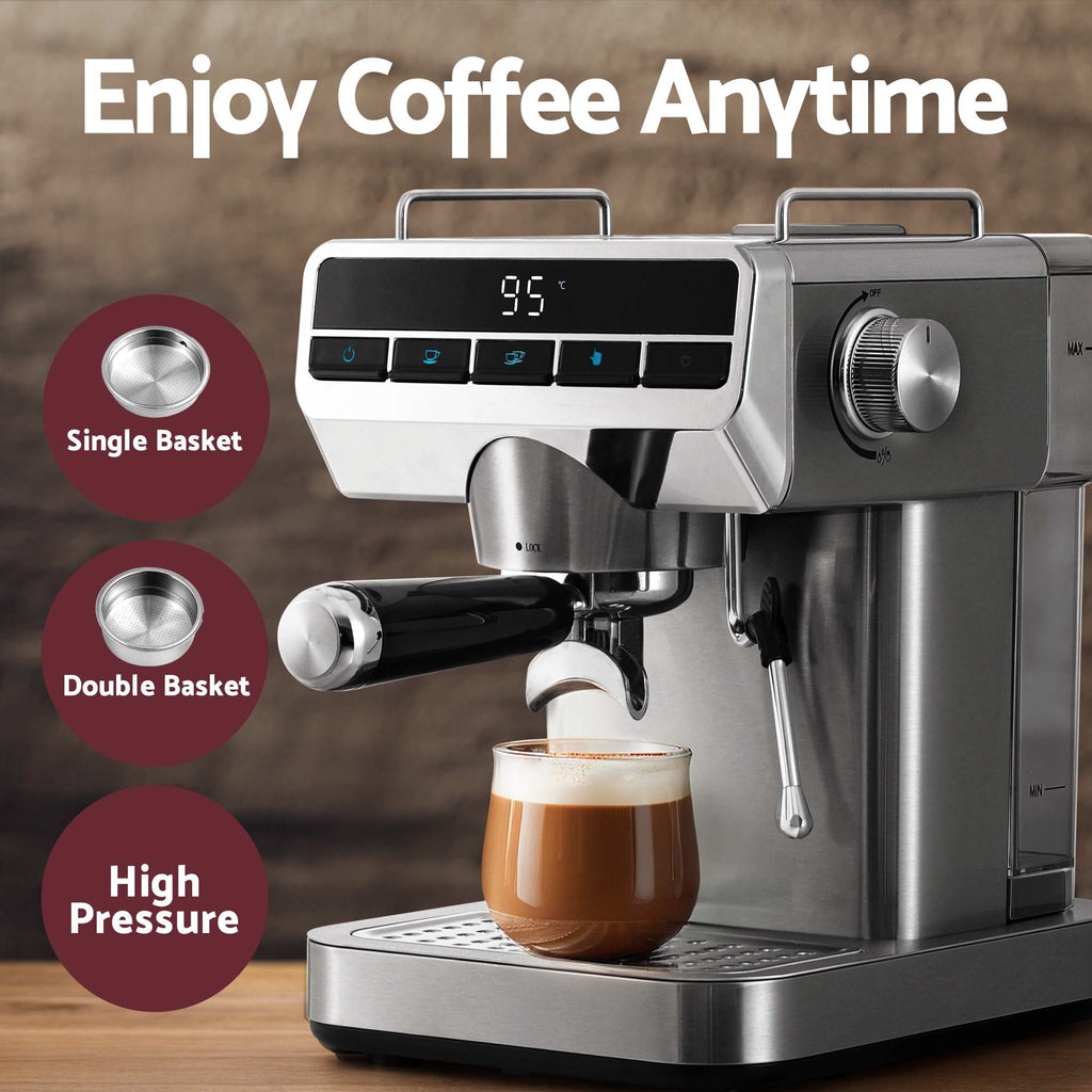 Devanti K7 Cordless Stick Vacuum Cleaner plus Coffee Maker Machine Espresso