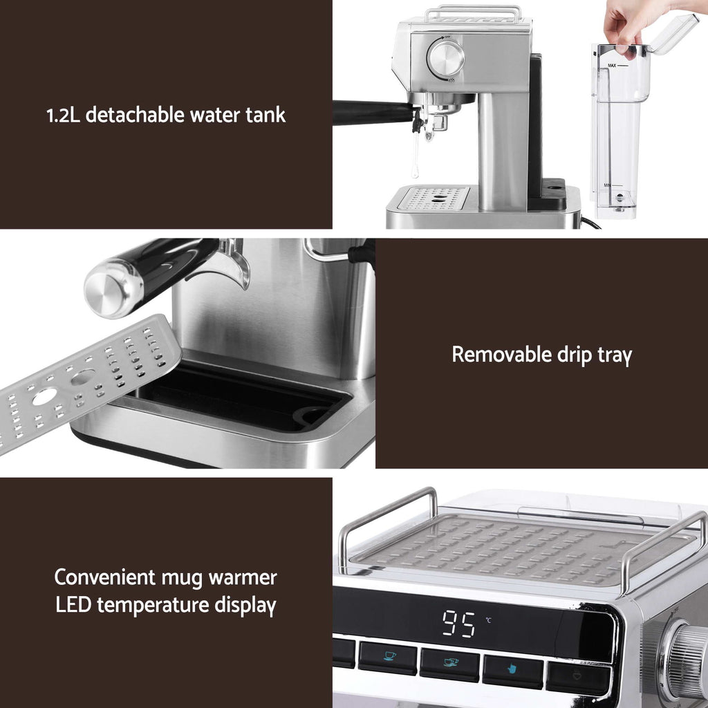 Devanti K7 Cordless Stick Vacuum Cleaner plus Coffee Maker Machine Espresso