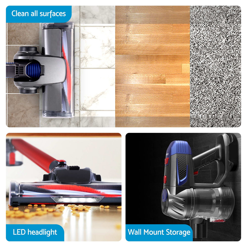 Devanti K7 Cordless Stick Vacuum Cleaner plus Sandwich Maker Panini Press