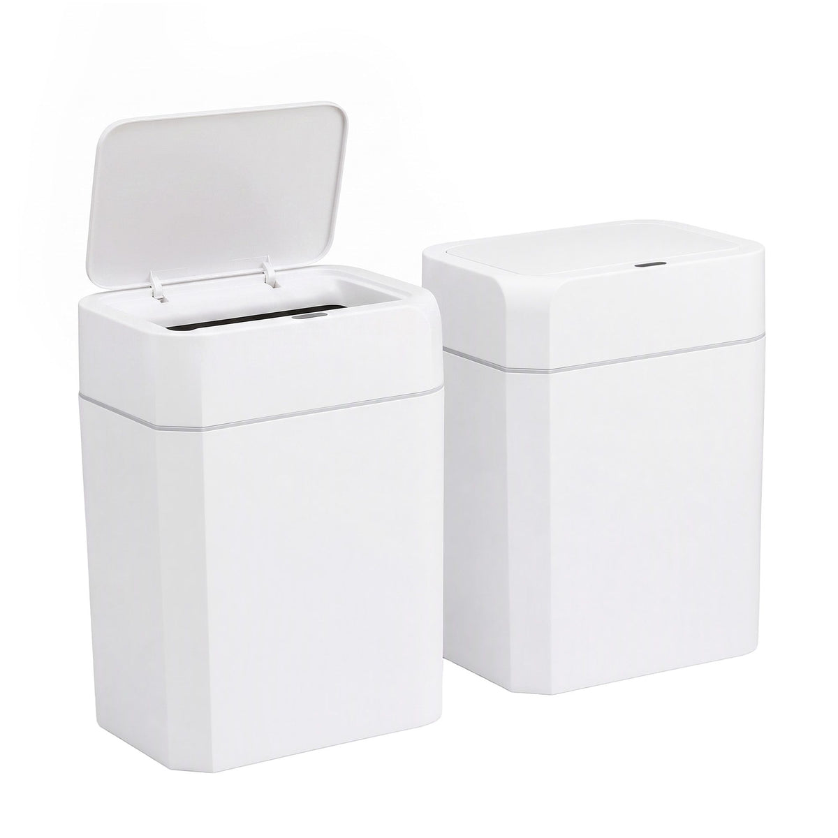 Artiss Rubbish Bin 12L 2-Pack Sensor Kitchen Automatic Motion Touchless White