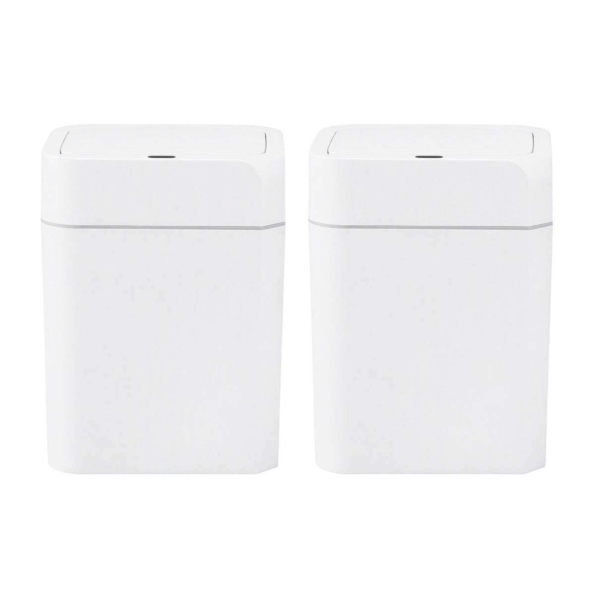 Artiss Rubbish Bin 12L 2-Pack Sensor Kitchen Automatic Motion Touchless White