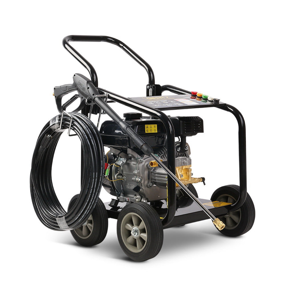 Giantz 4800PSI 汽油高压清洗机 10HP 20M 软管 Gurney