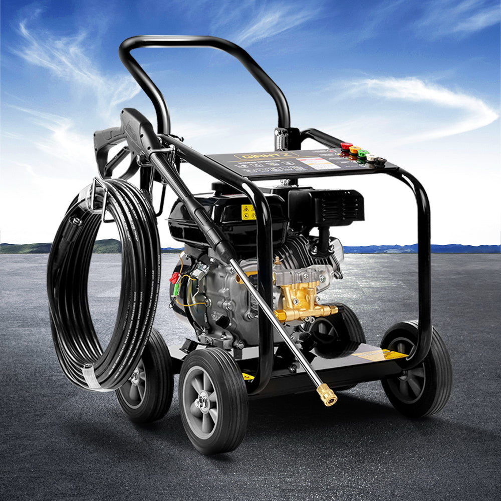Giantz 4800PSI 汽油高压清洗机 10HP 20M 软管 Gurney