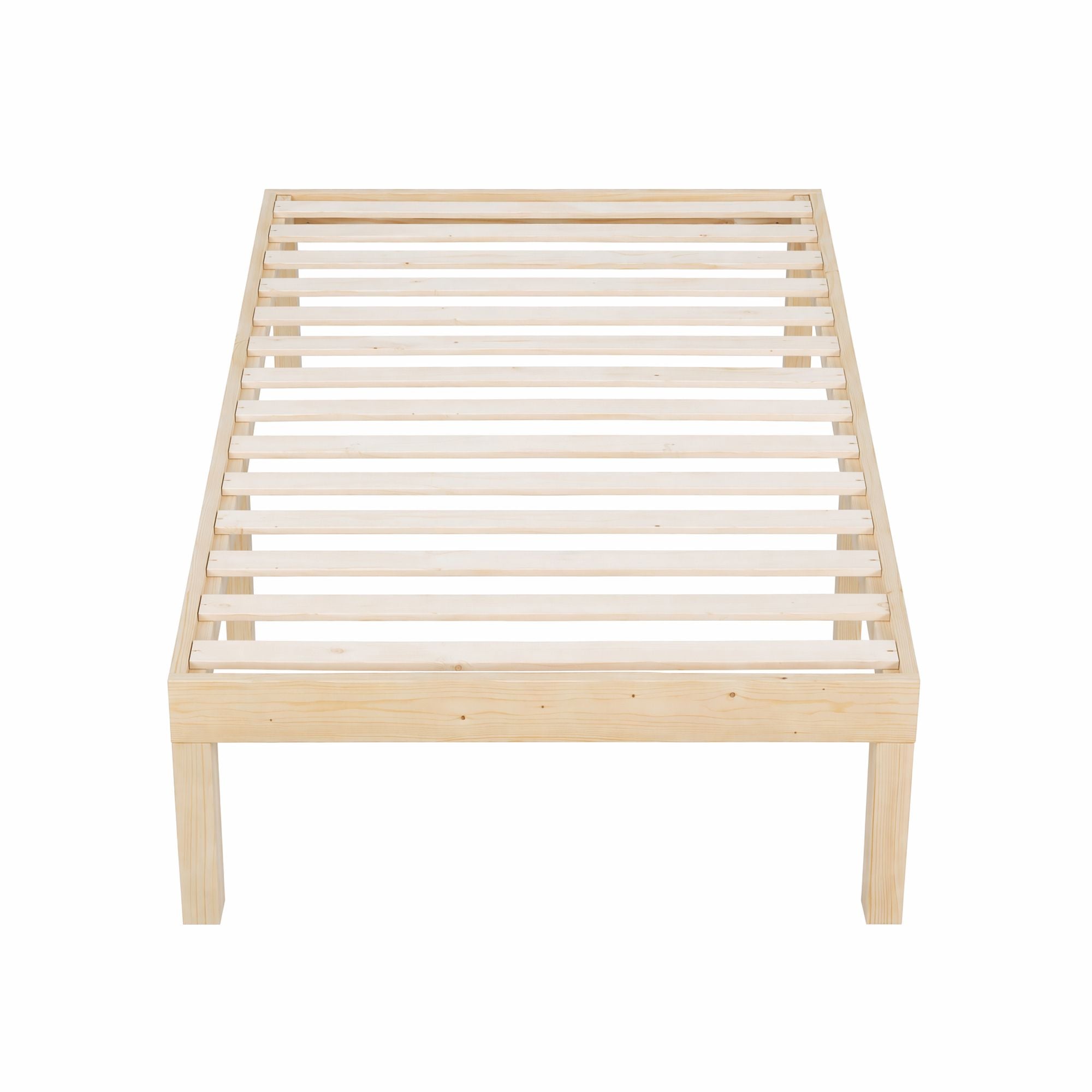 Marco de cama Artiss tamaño individual Base de madera Plataforma de colchón Madera Pino BRUNO