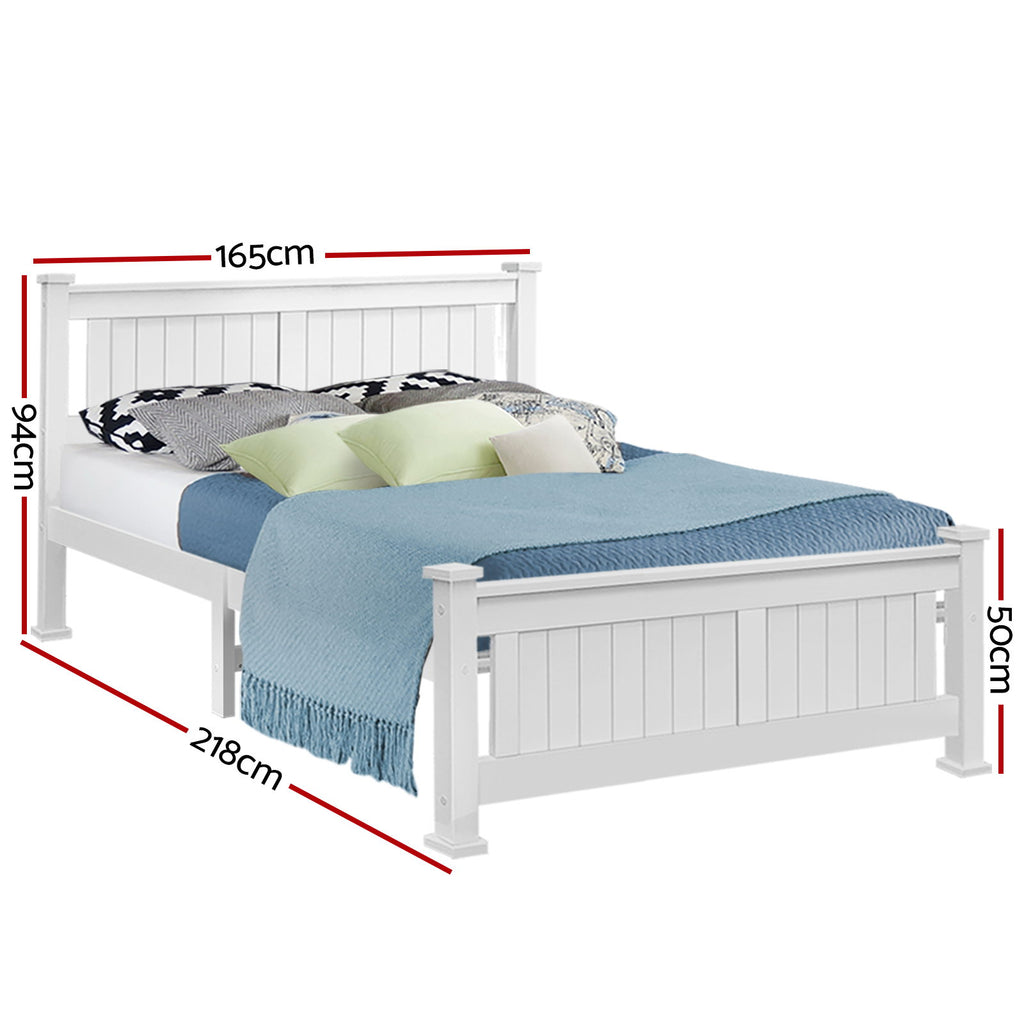 Marco de cama de madera Artiss tamaño queen para niños y adultos