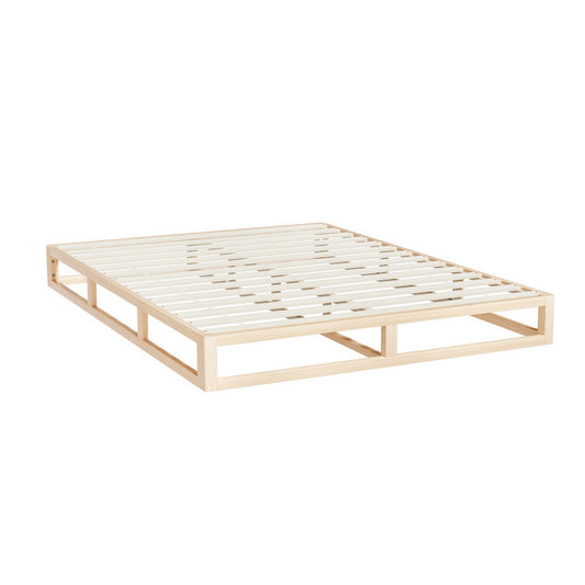 Artiss Bed Frame Queen Size Wooden Base Mattress Platform Timber Pine KALAM