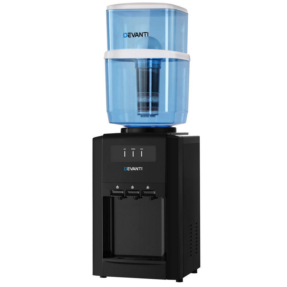 Devanti Water Cooler Dispenser Bench Top 22L w/2 Filter