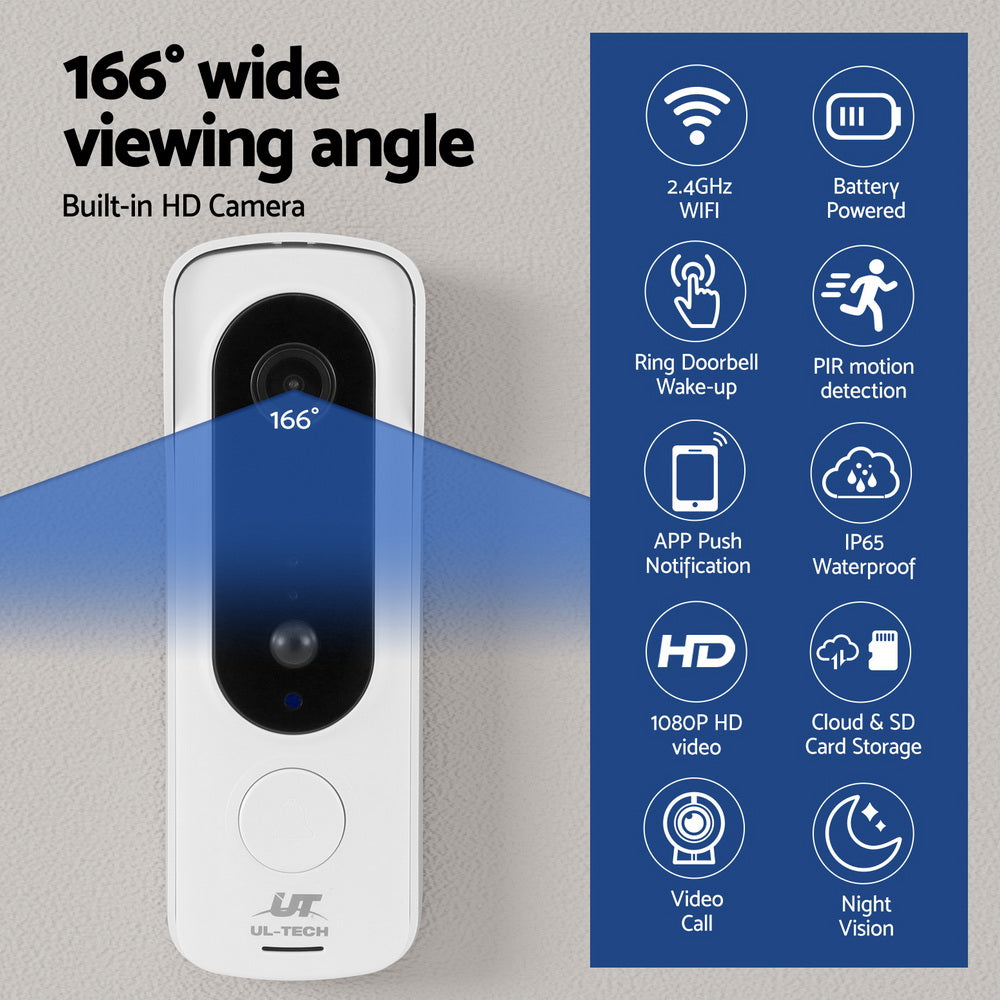 UL-tech Wireless Doorbell Security Camera