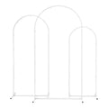 Wedding Arch Backdrop Stand Set of 3 Metal Wedding Arched Frame White, Easy to Assemble, Stable Balloon Arch Standfor Wedding, Baby Shower, Party Decoration