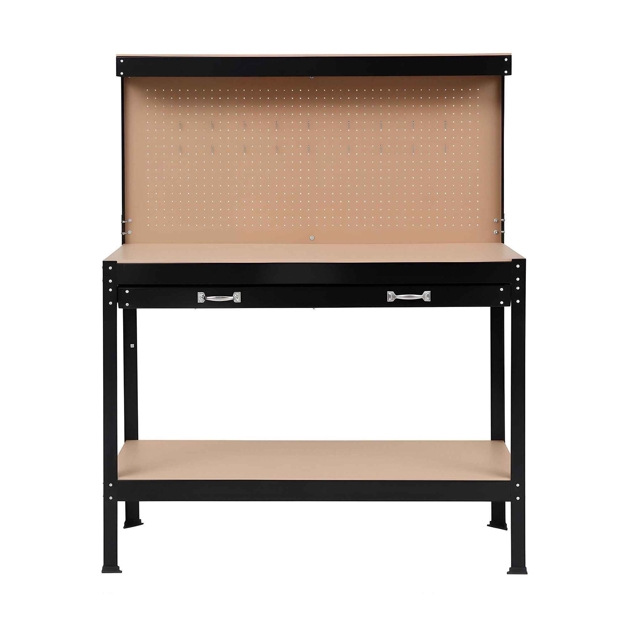 Giantz Workbench with Pegboard and Ultra-Wide 120cm Work Table for Garage DIY, 20 Hooks