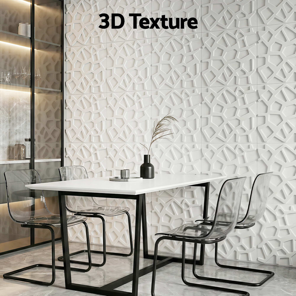 Artiss 3D Wall Panels PVC Decorative Panels 50x50cm Set of 15 Feature Wall Poly