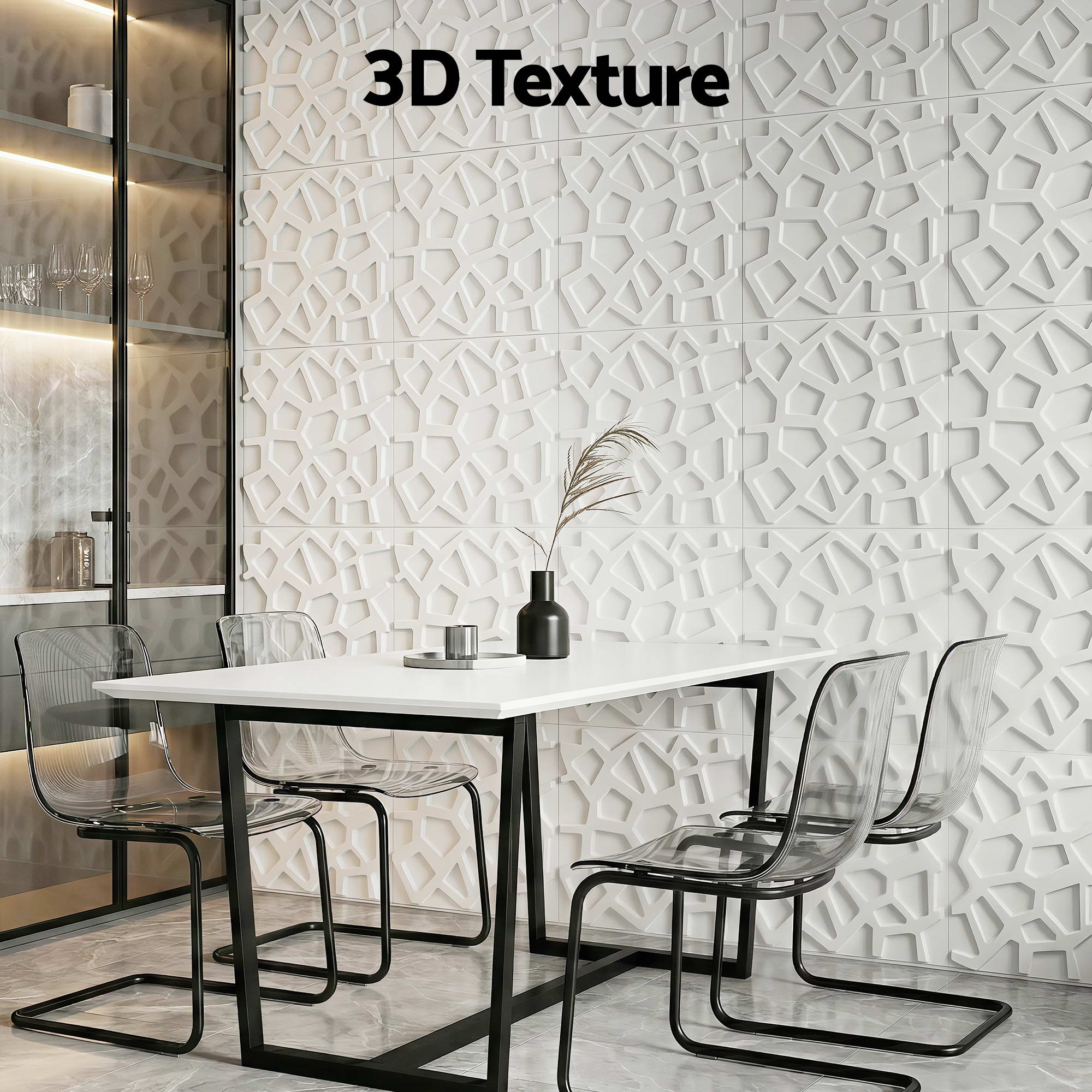Artiss 3D Wall Panels PVC Decorative Panels 50x50cm Set of 15 Feature Wall Poly