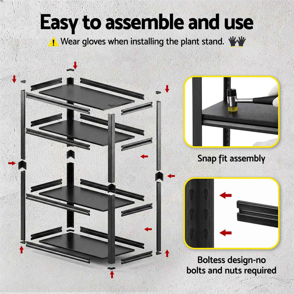 Giantz Garage Shelving 1.8X0.9m Warehouse Rack Storage Shelves Workshop Racks Steel