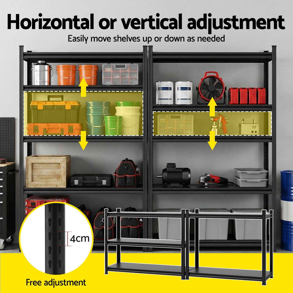 Giantz Garage Shelving 1.8X1.2m Warehouse Rack Storage Shelves Workshop Racks Steel