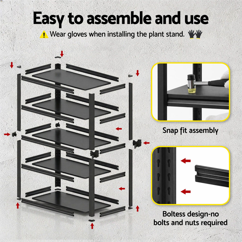 Giantz Garage Shelving 2.4X1.8m Warehouse Rack Storage Shelves Workshop Racks Steel