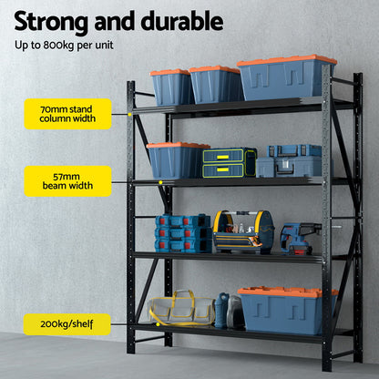 Giantz 2.4Mx2M Warehouse Shelving Garage Rack