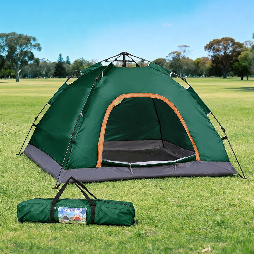 Weisshorn Camping Tent Instant Tent Pop up 2 Person Outdoor Hiking Tents Hiking Green - YDS.com.au