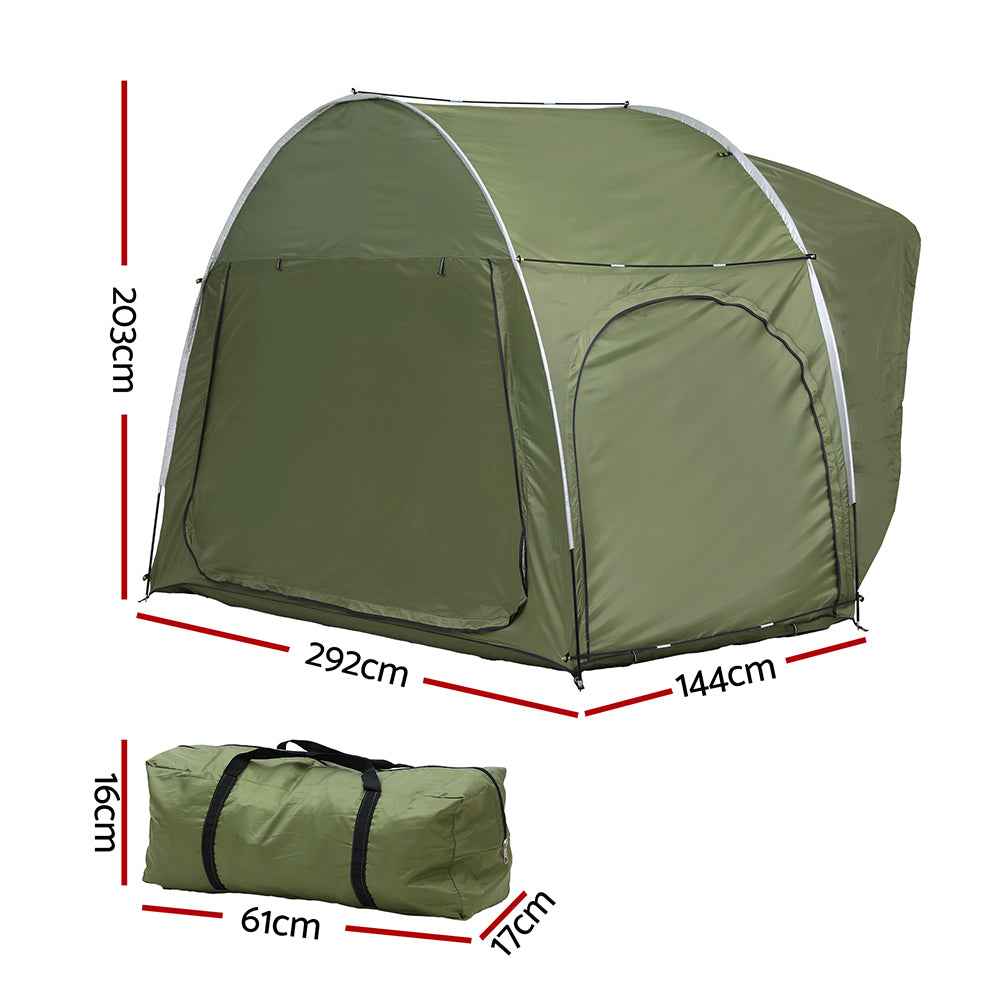 Weisshorn Camping Tent Car SUV Rear Hatchback Tents Canopy Portable Outdoor Family green