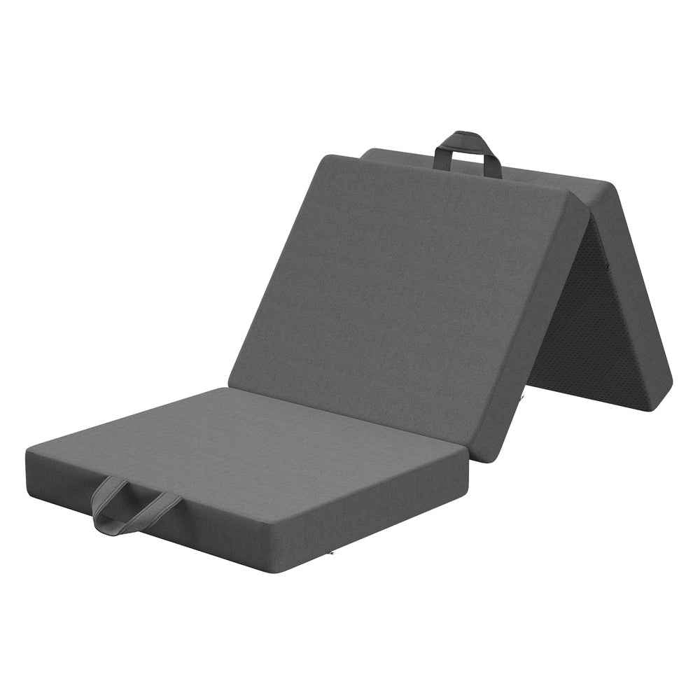 BedStory Folding Mattress Small Single Trifold Mattress with Firm Support Foam Washable Cover 10cm