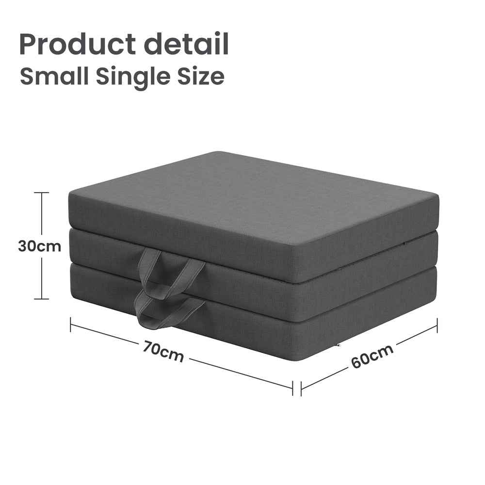 BedStory Folding Mattress Small Single Trifold Mattress with Firm Support Foam Washable Cover 10cm