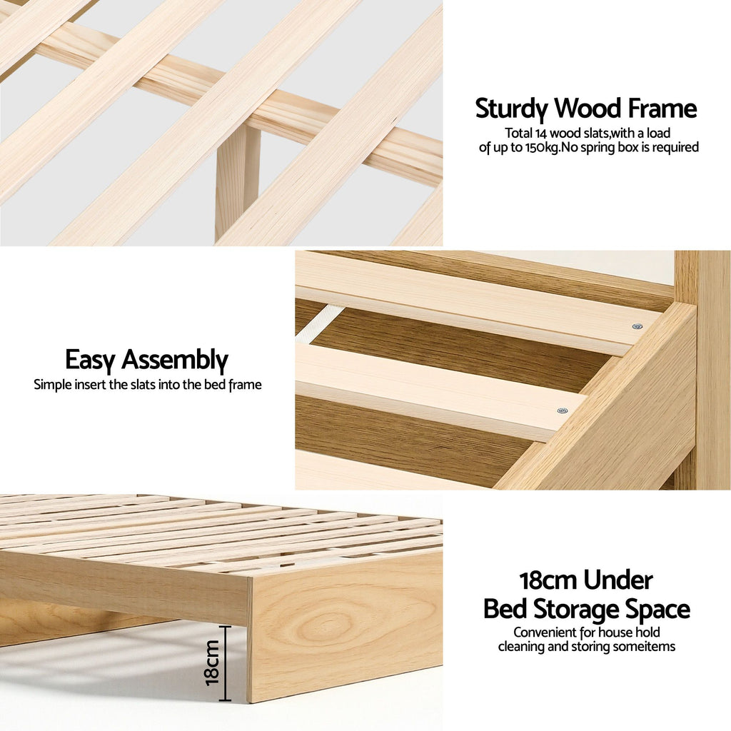 RoomSense Queen Firm Mattress 26cm Bundle with Storage Bed Frame