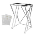 Dryer Stand Over Front Loading Washing Machine, 100kg Heavy Duty Steel Stacking Kit, 102x67x60cm Space Saving Shelf for Small Home, Anti-Slip Rubber Surface, Fits Tumble Dryers & Washers, White