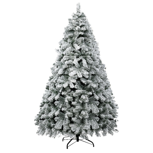 Jingle Jollys Christmas Tree 2.1m Snow Flocked Xmas Tree Decorations 780 Tips