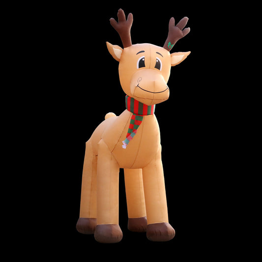 Jingle Jollys Christmas Inflatable Reindeer 5M Illuminated Decorations