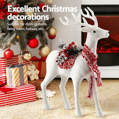 Jingle Jollys Christmas Reindeer 45cm Glitter Deer Ornaments Party Decorations