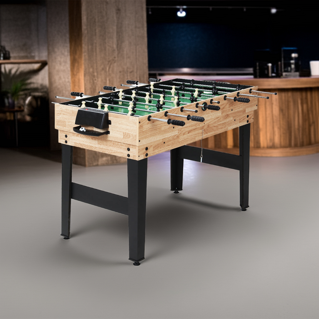 10-in-1 Games Table Soccer Foosball Pool Table Tennis Air Hockey Chess Cards