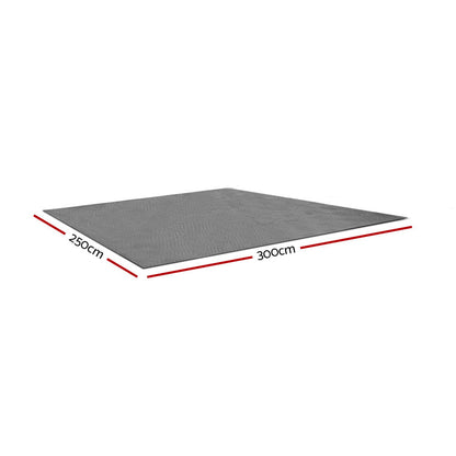 Alfombrillas de malla para el suelo del anexo de caravana y camping de Weisshorn de 3 m x 2,5 m