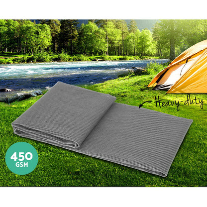 Alfombrillas de malla para el suelo del anexo de caravana y camping de Weisshorn de 3 m x 2,5 m