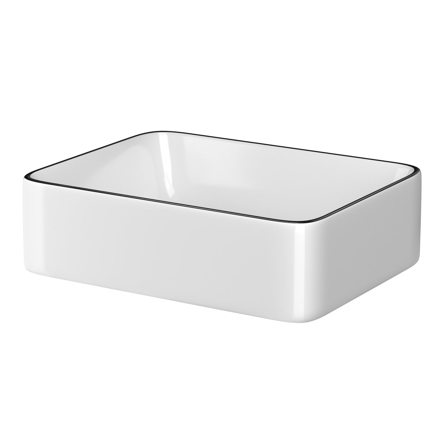Cefito Bathroom Basin Ceramic Vanity Sink Hand Wash Bowl Above Counter 48x37cm