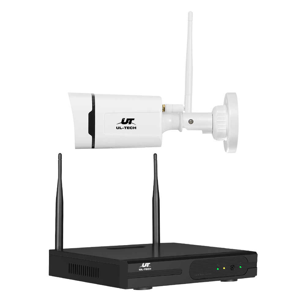 UL-tech Wireless CCTV Security System 8CH NVR 3MP 4 Square Cameras