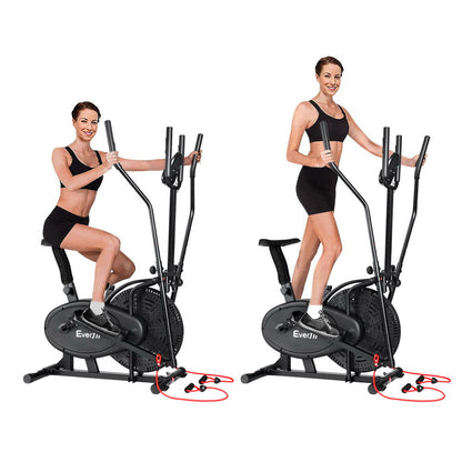 Bicicleta elíptica 5 en 1 Everfit para ejercicios en casa, cardio en interiores