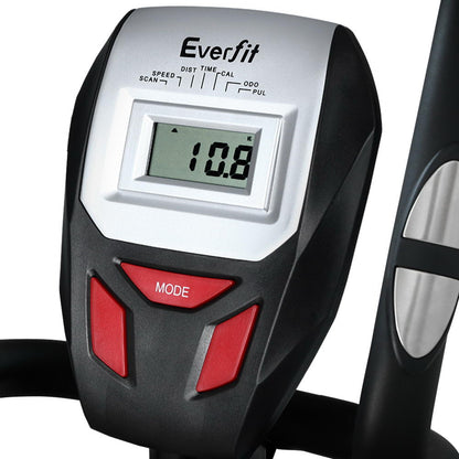 Bicicleta elíptica de ejercicio Everfit, máquina de fitness para gimnasio en casa con pantalla LCD