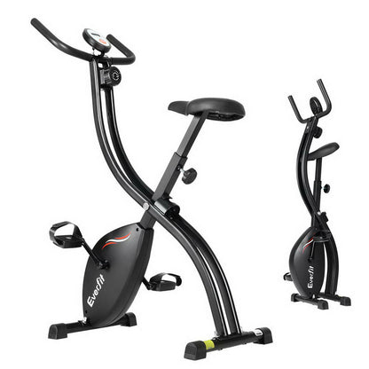 Bicicleta estática plegable Everfit Bicicleta magnética X-Bike Ciclismo de interior Cardio