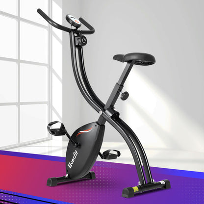 Bicicleta estática plegable Everfit Bicicleta magnética X-Bike Ciclismo de interior Cardio