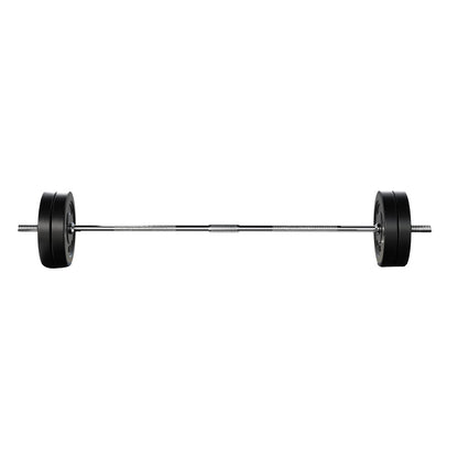 Juego de pesas Everfit de 28 kg, con discos y banco de levantamiento de pesas, 168 cm