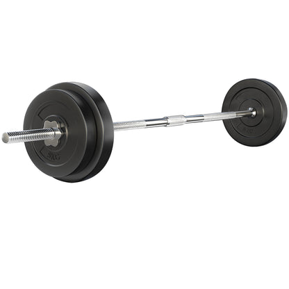 Juego de pesas Everfit de 38 kg, con discos y banco de levantamiento de pesas, 168 cm