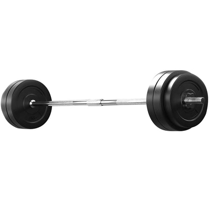 Juego de pesas Everfit de 58 kg, con discos y banco de levantamiento de pesas, 168 cm