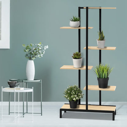 Estante para macetas de metal en zigzag de 6 niveles Artiss Plant Stand