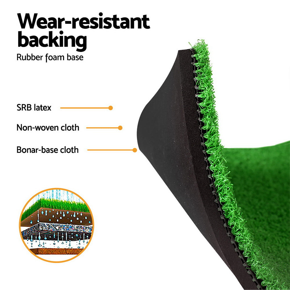 Everfit Golf Hitting Mat Portable DrivingÂ Range PracticeÂ Training Aid 150x150cm