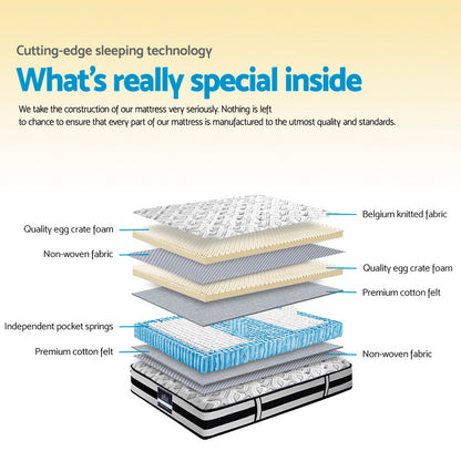 Giselle Bedding 24cm Mattress Super Firm King