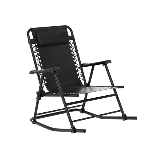 Gardeon Outdoor Rocking Chair Folding Reclining Recliner Patio Furniture Garden